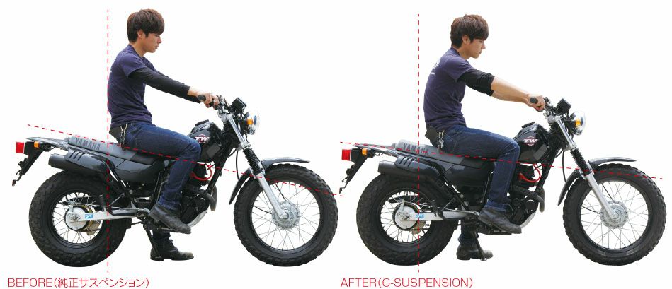 グッズ(GOODS) G-SUSPENSION-MONO305 TW200/225 | バイクカスタム 