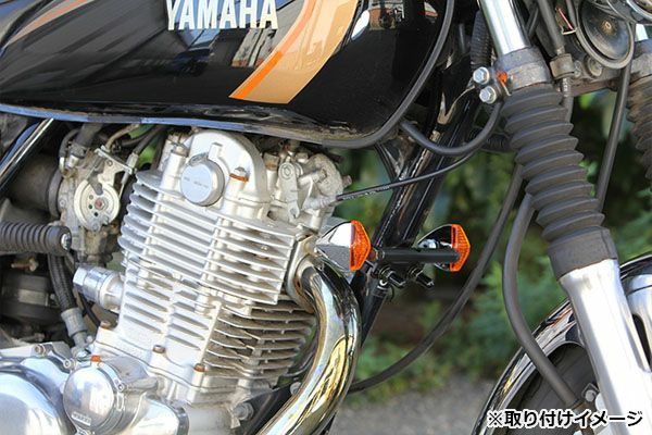 グッズ(GOODS) ダウンマウントウインカーキット(ショート)　ダイアモンド /SR400/500-02