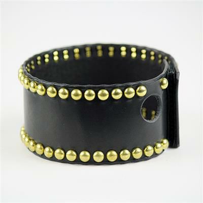 グッズ(GOODS) Leather Meter Cover　スタッズ/GOLD　80φSMITHスタイルメーター対応-03