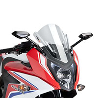 cbr650f Puigプーチ ツーリングスクリーン 取扱スモーク説明書付き プーチ(Puig) レーシングスクリーン ブラック CBR650F 7003N
