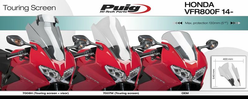 プーチ(Puig) ツーリングスクリーン クリア VFR800F 7007W | バイク