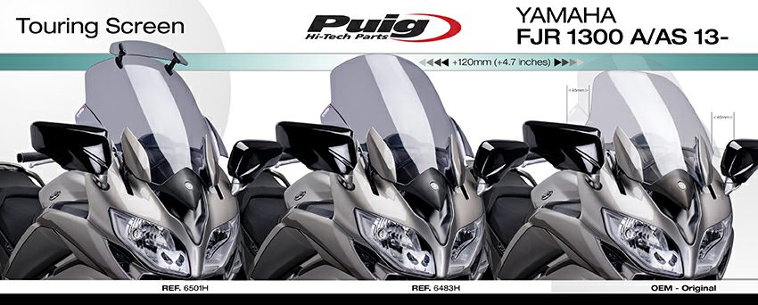 プーチ(Puig) ツーリングスクリーン クリア FJR1300 13- 6483W-02