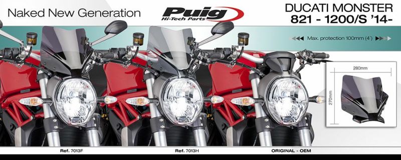 puig スクリーン　モンスタープラス　ブラック 楽天市場】Puig 20688F RACING-Sport SCREEN [DARK SMOKE