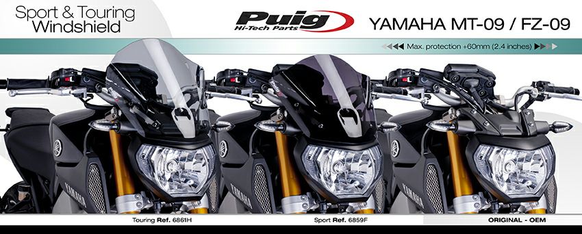 プーチ(Puig) ウィンドシールド NKニュージェネレーション/スポーツ クリア MT-09 6859W-02