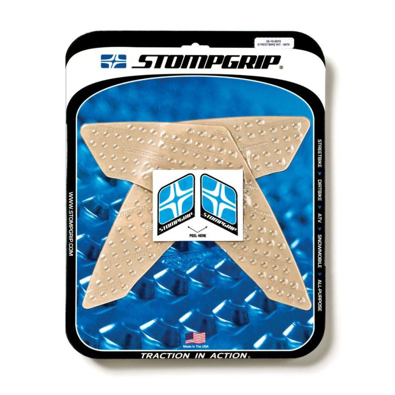 STOMPGRIP トラクションパッド(タンク)キット ムルティストラーダ 10-14 (クリア) | バイクカスタムパーツ専門店  モトパーツ(MOTO PARTS)