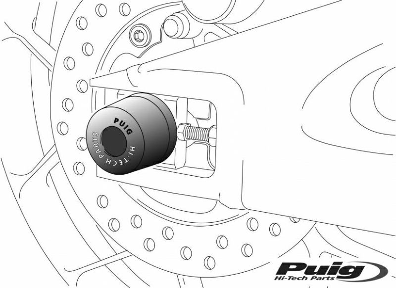 プーチ(Puig) アクスルスライダー リア タイガー800 7765N 207245-01