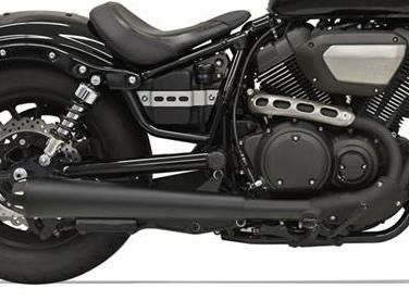 BASSANI スリップオン メガホンマフラー BOLT 14-19 ブラック | バイクカスタムパーツ専門店 モトパーツ(MOTO PARTS)