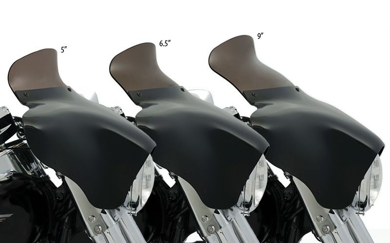 MEMPHIS SHADES バットウィングフェアリング用 スポイラーウィンドシールド 5"Smoke-03
