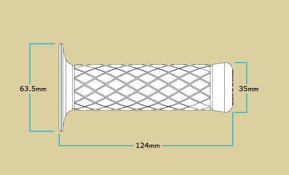 BILTWELL THRUSTER グリップ オックスブラッド 1インチ用-03