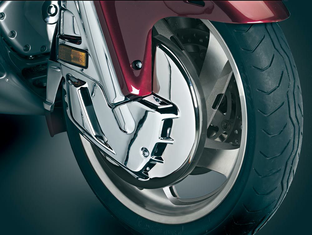 KURYAKYN フロントホイール クロームディスクカバー GL1800 F6B-02