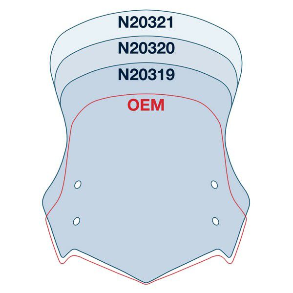 National Cycle VSTREAM ウィンドスクリーン XT1200 Super Tenere 21.75インチ 14--03