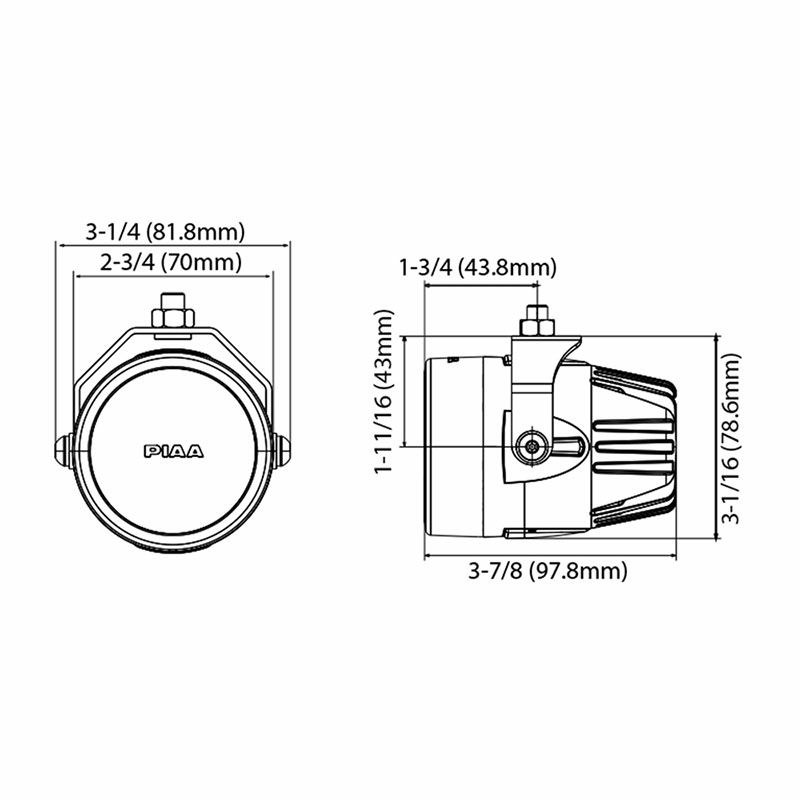 PIAA LP270 LEDライトキット ドライビングライト イオンイエロー | バイクカスタムパーツ専門店 モトパーツ(MOTO PARTS)