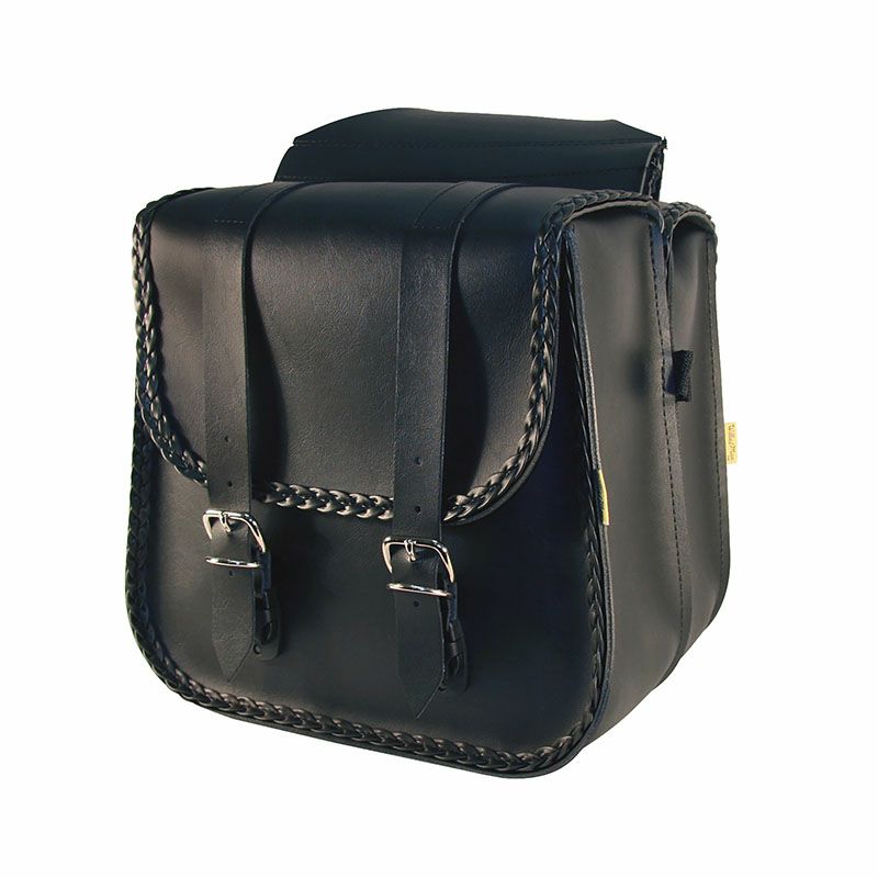 Willie & Max ブレイデット ストレートサドルバッグ-01