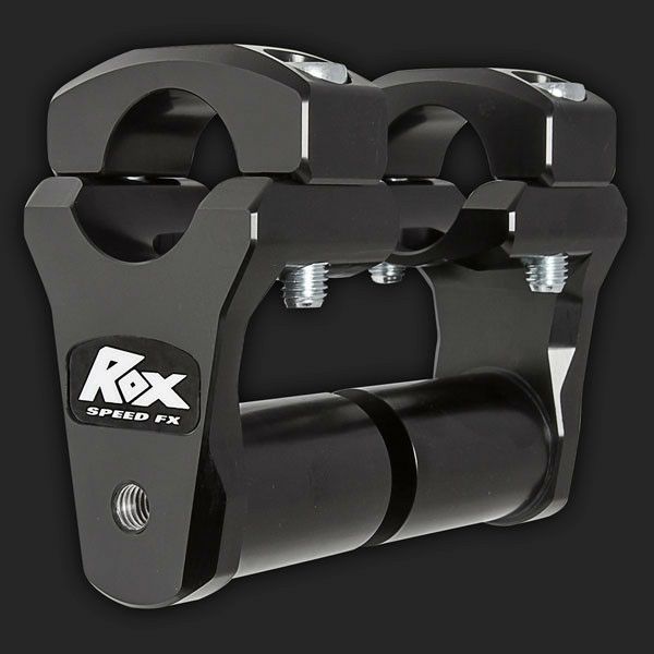 Rox Speeed FX 2"ピボッティングバーライザー 1-1/8"ハンドル用 ブラック-01