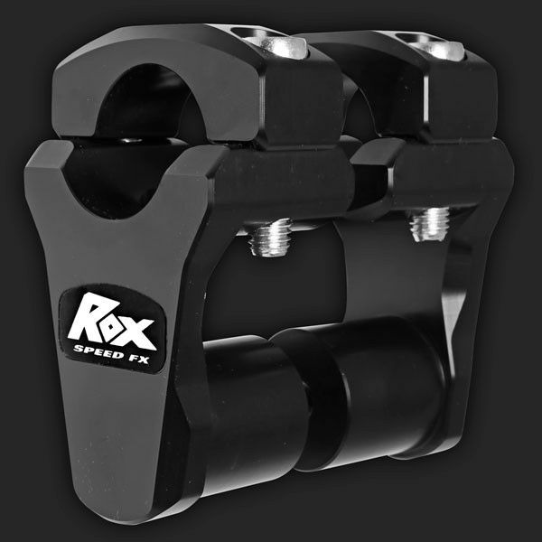 Rox Speeed FX ピボッティングハンドルバーライザー 1-1/8"ハンドル用 2"UP ブラックアルマイト-01