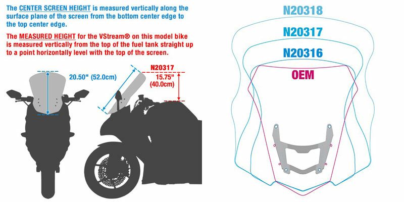 National Cycle VStream+ スポーツウィンドスクリーン MT-09トレーサー 