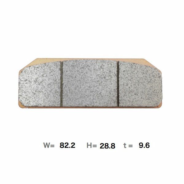 メタリカ(Metallico) フロント ブレーキパッド SPEC03 ブレンボφ34Xφ38 4POT PIN無し用-02