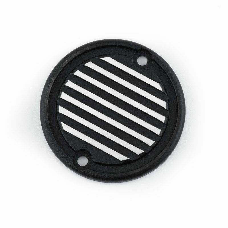 British Customs ACG(オルタネータ)カバー Full Fin ブラック/ポリッシュ-01