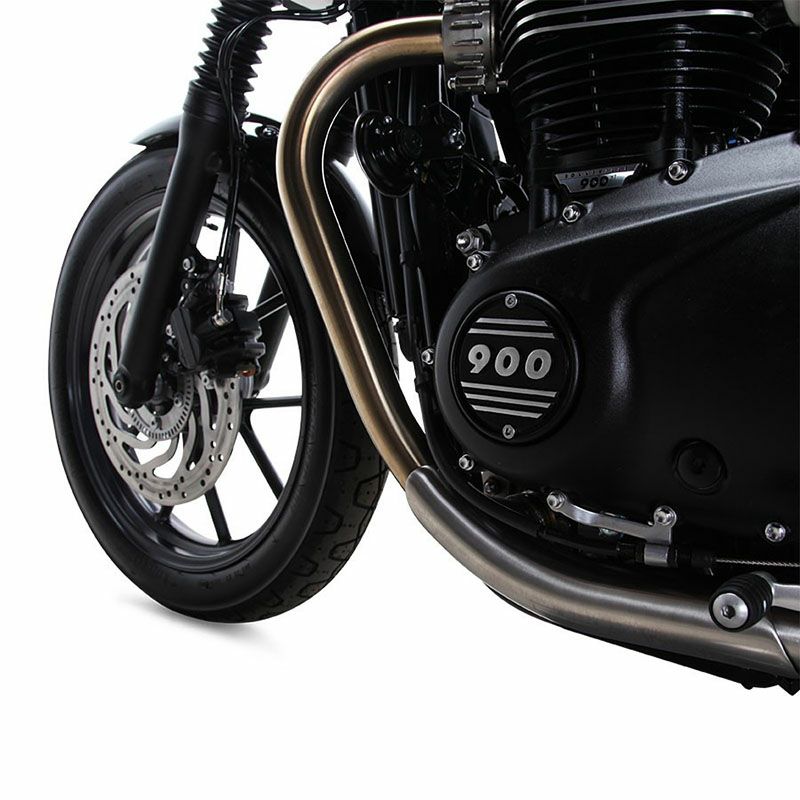 British Customs クラッチカバー 900　ブラック/ポリッシュ-01