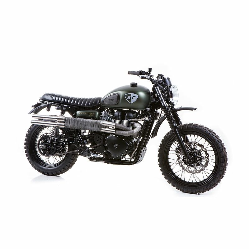 British Customs BC X エンパイア ショットガンマフラー ポリッシュ 空冷 スクランブラー900 06-15 | バイクカスタムパーツ専門店  モトパーツ(MOTO PARTS)