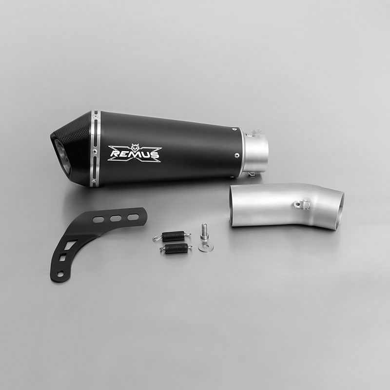 REMUS HYPERCONE スリップオン・マフラー ステンレス/ブラック EC対応 モンスター821 056782 155315-01