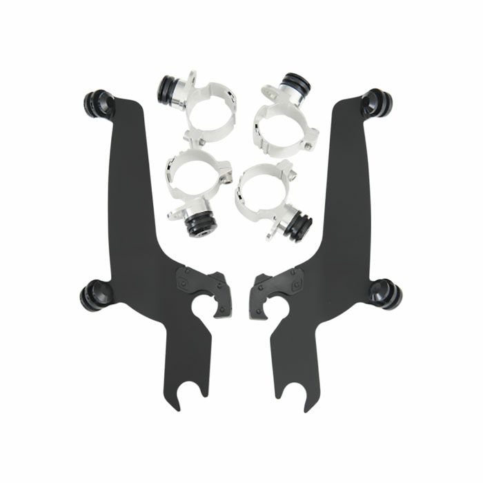 MEMPHIS SHADES スポーツシールド トリガーロックマウントキット XVS650/1100 V-Starカスタム VN900 バルカンカスタム ブラック-01