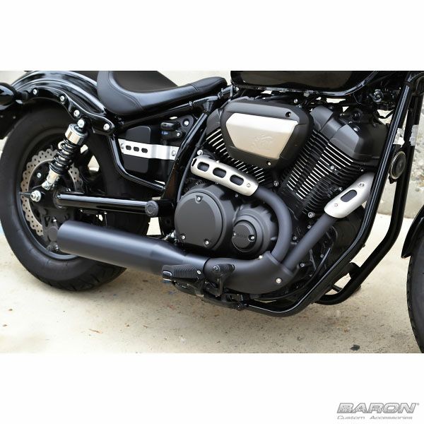 BARON 4”スリップオンマフラー ストレートカット XVS950 ボルト | バイクカスタムパーツ専門店 モトパーツ(MOTO PARTS)