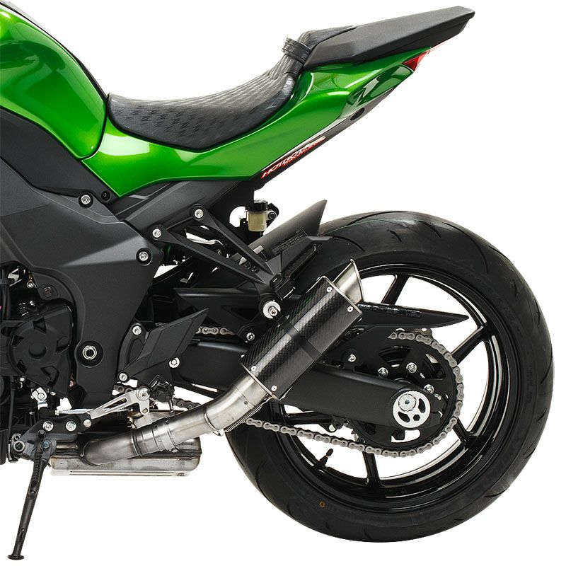 Hotbodies Racing MGPII GROWLER デュアルスリップオン・マフラー カーボン Z1000/Ninja1000-01