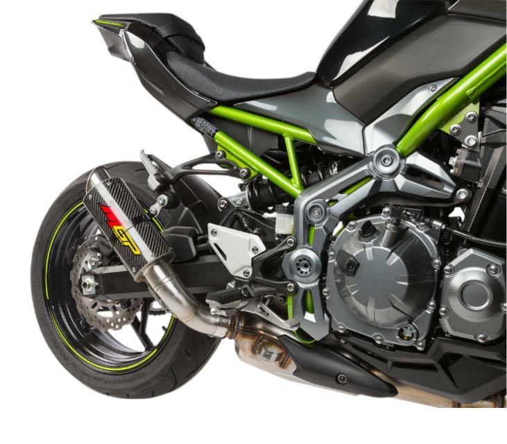 Hotbodies Racing MGP エキゾースト スリップオン・マフラー カーボン/スラッシュカット Z900 17-02