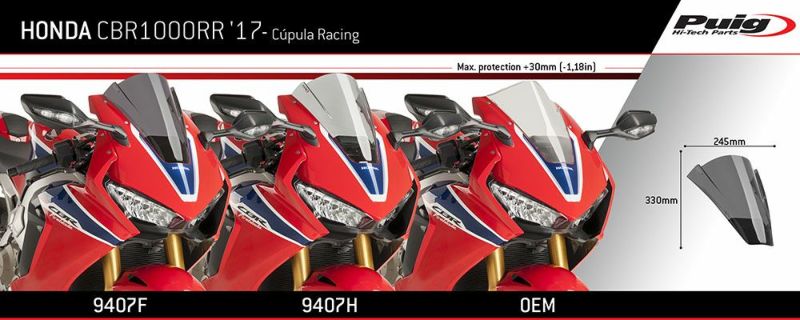 プーチ(Puig) レーシングスクリーン レッド CBR1000RR/SP 17- 9407R-02