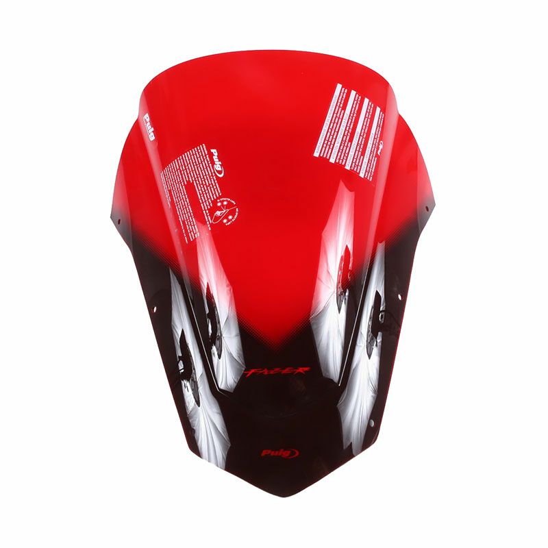プーチ(Puig) レーシングスクリーン レッド FZ6 フェザー S2 07-10 4366R-01