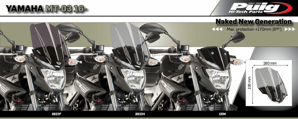 プーチ(Puig) ウィンドシールド NKニュージェネレーション/ツーリング ダークスモーク MT25/03 15- 8932F-02