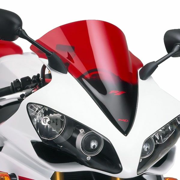プーチ(Puig) レーシングスクリーン レッド YZF-R1 07-08 4365R