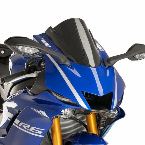 プーチ(Puig) レーシングスクリーン カーボン YZF-R6 17- 9723C-01