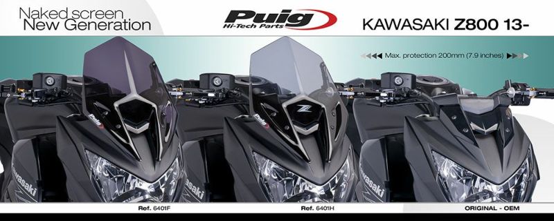 プーチ(Puig) スポーツスクリーン ダークスモーク Z800 13-17