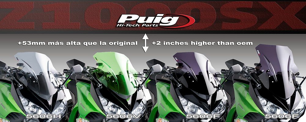 プーチ(Puig) レーシングスクリーン グリーン Ninja1000/Z1000SX 11-16 5606V-02