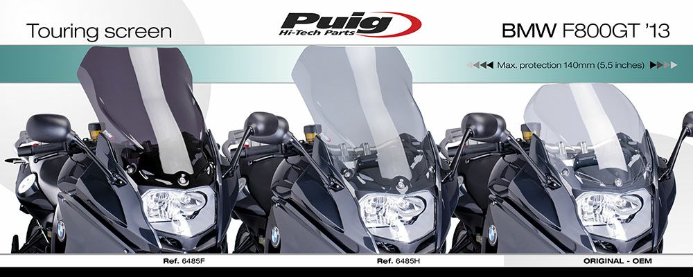 プーチ(Puig) ツーリングスクリーン ダークスモーク F800GT 6485F-02