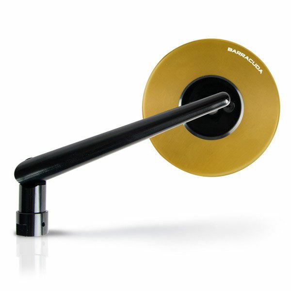 バラクーダ(Barracuda) 汎用ハンドルバーマウントミラー SKIN-S ゴールド SKIN-S/O-01