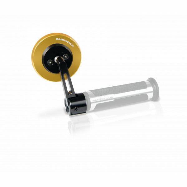 バラクーダ(Barracuda) 汎用バーエンドミラー SKINバーエンド ゴールド SKIN BAR END/O-01