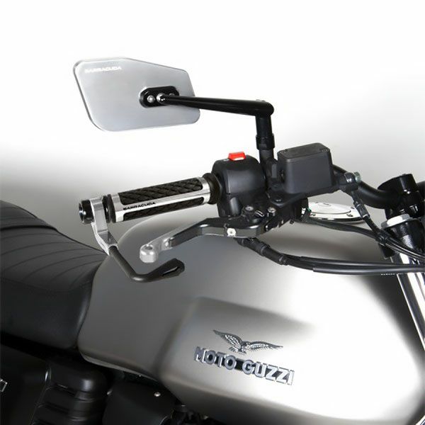 バラクーダ(Barracuda) 汎用ハンドルバーマウントミラー SKIN-Z ブラック SKIN-Z-02