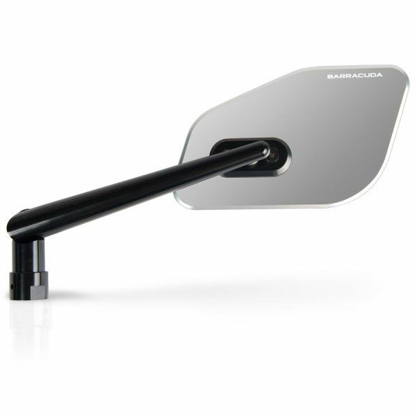 バラクーダ(Barracuda) 汎用ハンドルバーマウントミラー SKIN-Z シルバー SKIN-Z/A-01