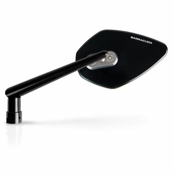 バラクーダ(Barracuda) 汎用ハンドルバーマウントミラー SKIN-X ブラック SKIN-X-01