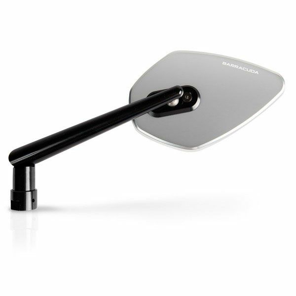 バラクーダ(Barracuda) 汎用ハンドルバーマウントミラー SKIN-X シルバー SKIN-X/A-01