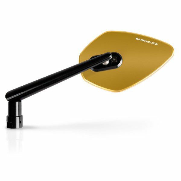 バラクーダ(Barracuda) 汎用ハンドルバーマウントミラー SKIN-X ゴールド SKIN-X/O-01