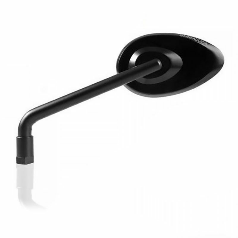 バラクーダ(Barracuda) 汎用ハンドルバーマウントミラー STONE ブラック STONE-01