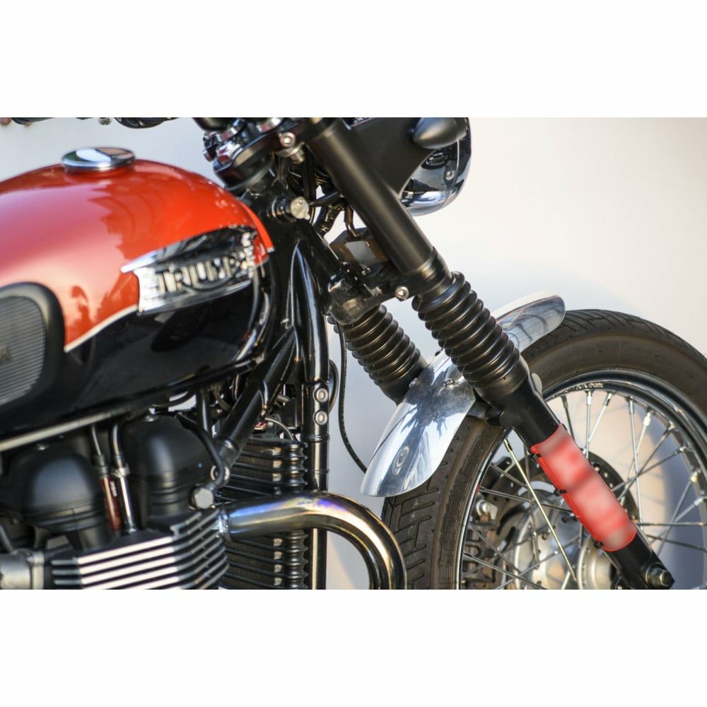 Motone ショーティボブ フロントフェンダー スポークホイール用 ポリッシュ トライアンフ-04