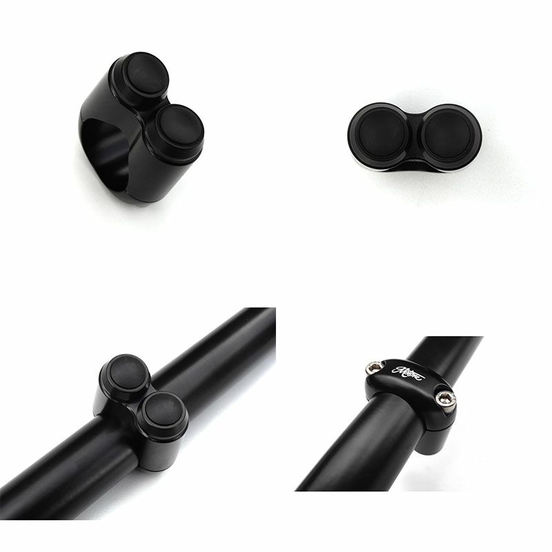 Motone デュアルボタン マイクロスイッチ 22ミリハンドル用 ブラック-03