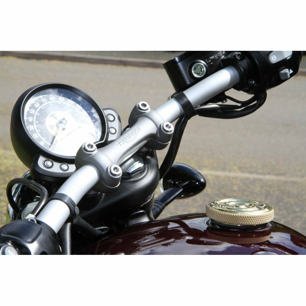 Motone カスタムガスキャップ ブラス,アルミ/リップル-06