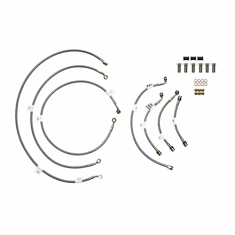 Galfer USA ステンレスブレーキライン スモーク フロント/リア ストリートトリプル/R ABS 13-16-01