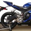 Hotbodies Racing メガホンエキゾースト スリップオン・マフラー ポリッシュ YZF-R6 06-07-02